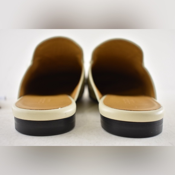 Gucci Princetown New Ivory GG Monogram Logo Slide Loafer Mule Slipper Flat 36.5 - Picture 15 of 16
